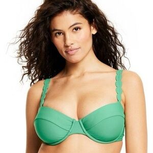 RHODE Scallop Edge Underwire Bikini Top